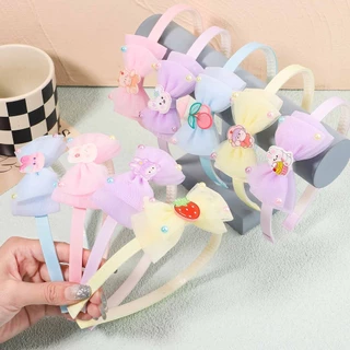 Cài tóc Kidsbows đính nơ họa tiết hoạt hình phong cách Hàn Quốc cho bé gái