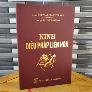 Sách Kinh Diệu Pháp Liên Hoa (Bìa Da Simili)