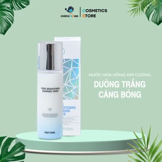 Nước Hoa Hồng kim cương Pretty Skin - PrettySkin Pure Brightening Diamond Dưỡng Trắng, Căng Bóng Da 150ml