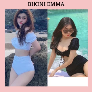 Bikini 2 Mảnh EMMA Tay Phồng Quần Nhún Che Bụng