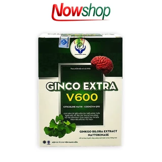 Viên Uống Bổ Não Ginko Extra V600 Giúp Hoạt Huyết Dưỡng Não Ngừa Tai Biến Tăng Lưu Thông Máu Lên Não Và Làm Tan Máu Đông