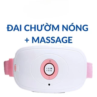 Máy Massage Làm Ấm Bụng Đai chườm nóng Bụng Kinh Nguyệt, Làm Ấm Tử Cung Cho Phụ Nữ Đến Kì