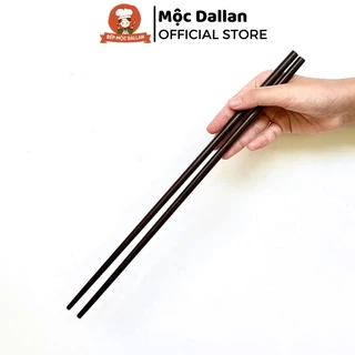 Đũa chiên xào nấu gỗ trắc cao cấp 35cm, đũa dài dùng chiên xào thức ăn chống trơn trượt - Mộc Dallan