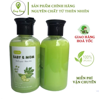 Sữa Tắm Khổ Qua và Rau Má Mẹ&Bé Giảm Mụn, Rôm Sẩy Toàn Thân, Mang Lại Làn Da Mịn Màng, Thơm Tho