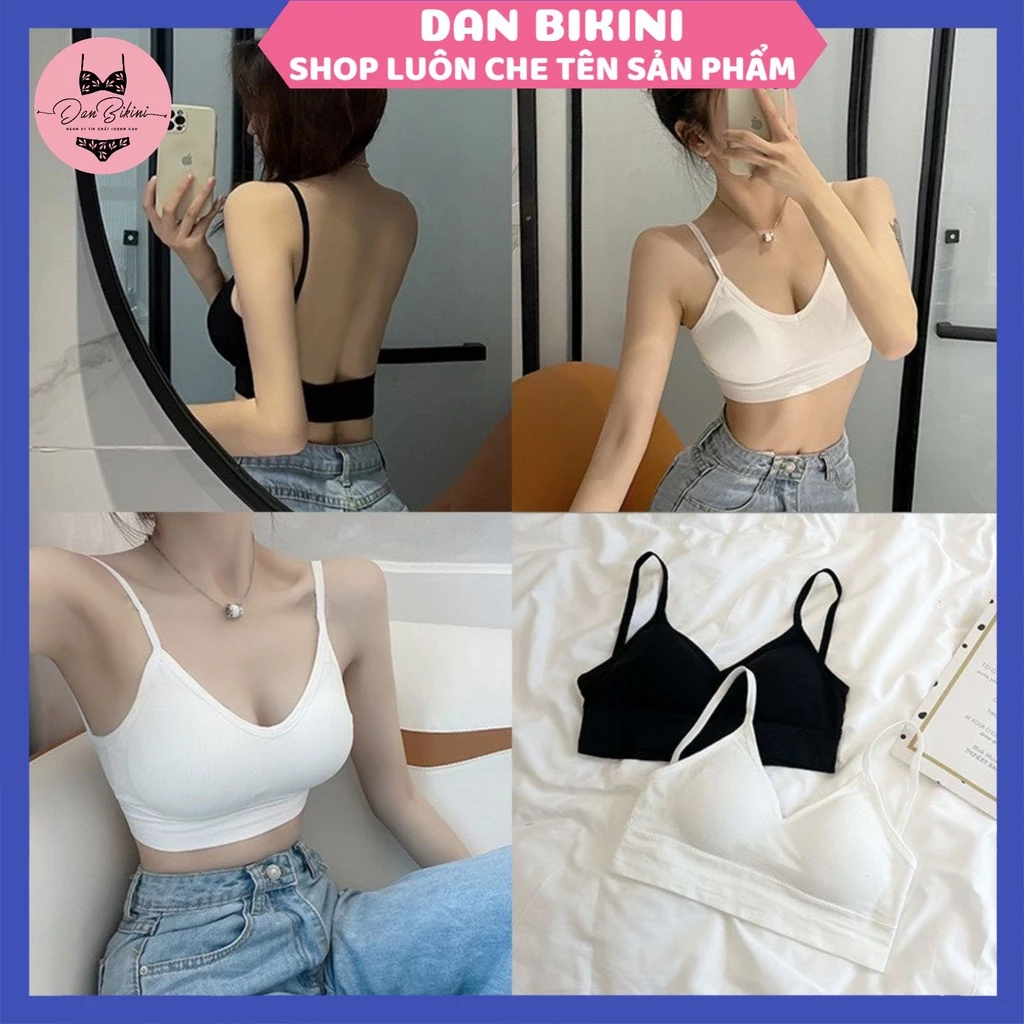 Áo Bra Nữ 2 dây - Áo Ngực Nữ chữ U hở lưng không gọng nâng ngực Danbikini mẫu BIGU