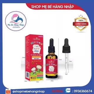 Vitamin tổng hợp Multi Vitamin Drop Nature aid 50ml của Anh cho bé Từ 3 tháng - 5 tuổi