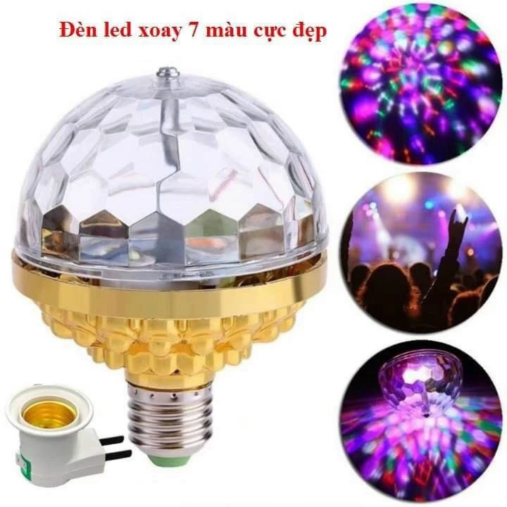 Bóng Đèn Led Sân Khấu Vũ Trường Xoay 7 Màu, Hàng chất lượng cao