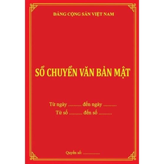 SỔ CHUYỂN VĂN BẢN MẬT