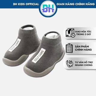 Giày Bún cao cổ tập đi BH Kids, đế cao su chống trơn, mềm, co giãn - Dành cho bé từ 6 tháng đến 2 tuổi - BHS64