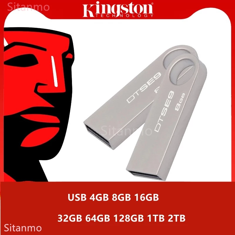 Usb Kingston 4GB 8GB 16GB 32GB 64GB 128GB 1TB 2TB Kết Cấu Kim Loại 2.0 Chống Thấm Nước