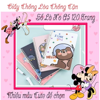 Sổ lò xo A5 siêu cute - Giấy Chất Lượng Cao, Mẫu mã Phong Phú các mẫu phần 1