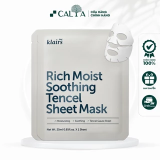 Mặt Nạ Klairs Dưỡng Ẩm, Làm Dịu Da - Klairs Rich Moist Soothing Tencel Sheet Mask 25ml