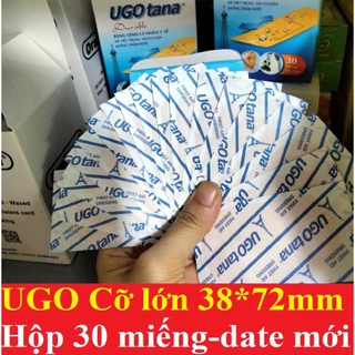 Băng dính cá nhân y tế UGOTANA hộp 30 miếng 38mm*72mm [UGO TANA tân á]