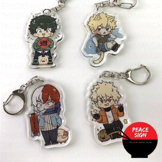 ( BABY MỪNG NĂM MỚI ) Móc khóa IN HÌNH BOKU NO HERO ACADEMIA HỌC VIỆN ANH HÙNG mica trong acrylic anime chibi xinh xắn