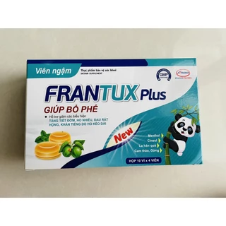 Viên ngậm thảo dược FRANTUX Plus giúp giảm ho, long đờm, bổ phế. Hộp 40 viên