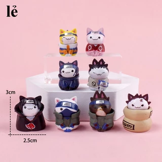 (LẺ) Mô hình mèo cosplay nhân vật anime Naruto dễ thương cute trang trí decor phòng bổ sung bộ sưu tập