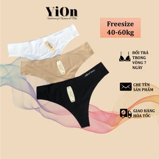 Quần lót nữ lọt khe chât su đúc không đường may sexy gợi cảm YiOn Underwear QY04