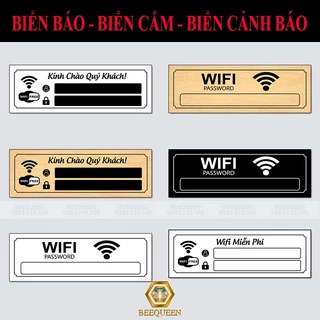 Biển Wifi - Biển Pass Wifi Gắn Tường Cửa Hàng, Quán Cafe