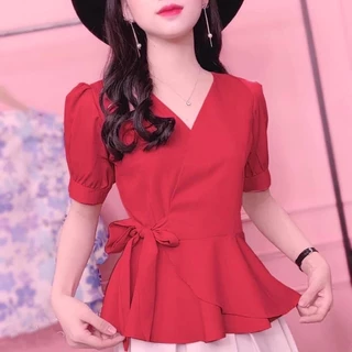 ÁO KIỂU PEPLUM CỘT EO CHO NỮ BIGSIZE 50-90kg