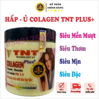 Ủ Hấp tóc Collagen TNT plus, kem ủ tóc phục hồi hư tổn giúp tóc chắc khỏe,mềm mượt ngay lần đầu sử dụng 568ml - TNT.HAIR