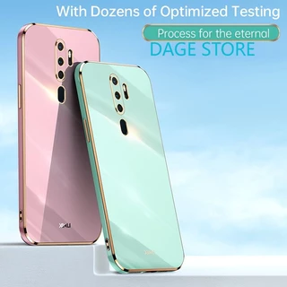 Ốp Điện Thoại Mềm Viền Thẳng Màu Trơn 6D Cho Oppo A9 2020 A5 2020 A11 A11X