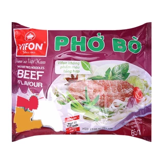 THÙNG 30 GÓI PHỞ BÒ VIFON 65G