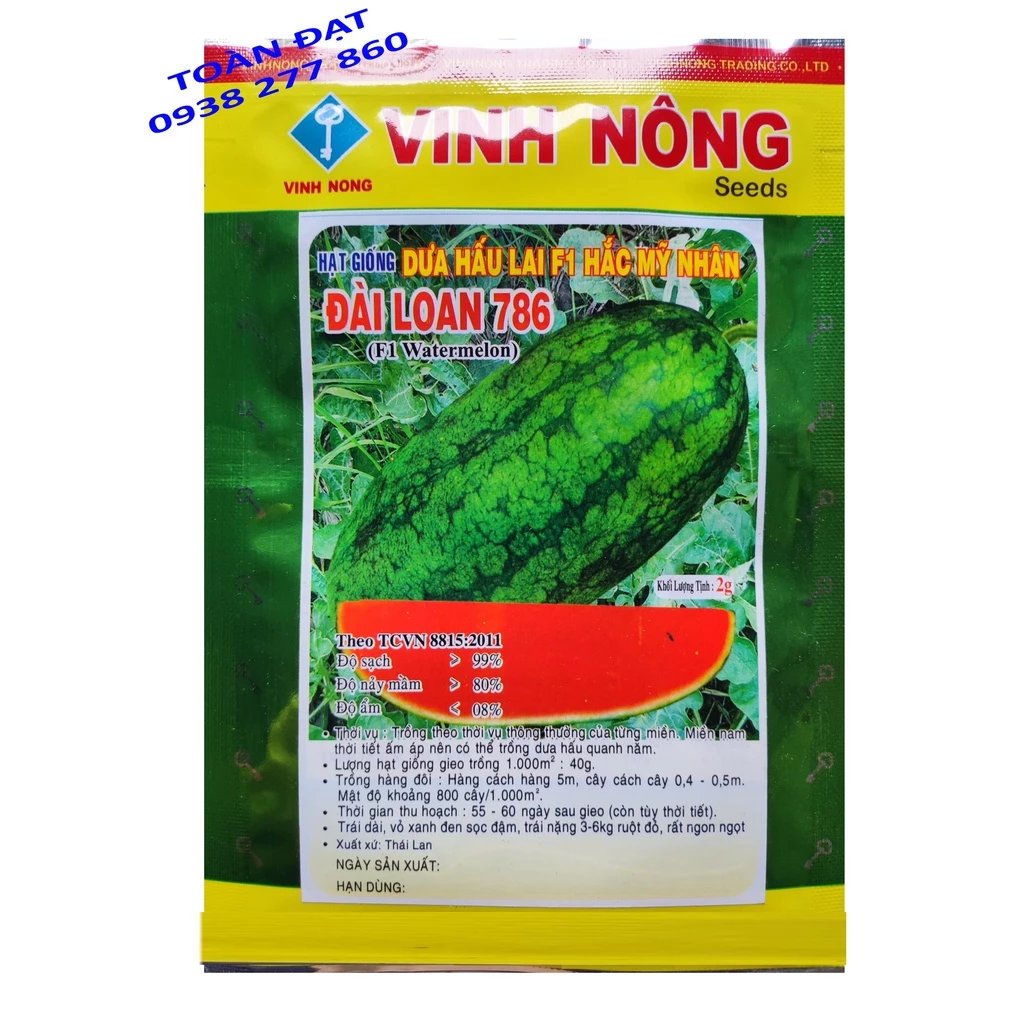 Hạt Giống Dưa Hấu Lai F1 Thái Lan ( 2g )