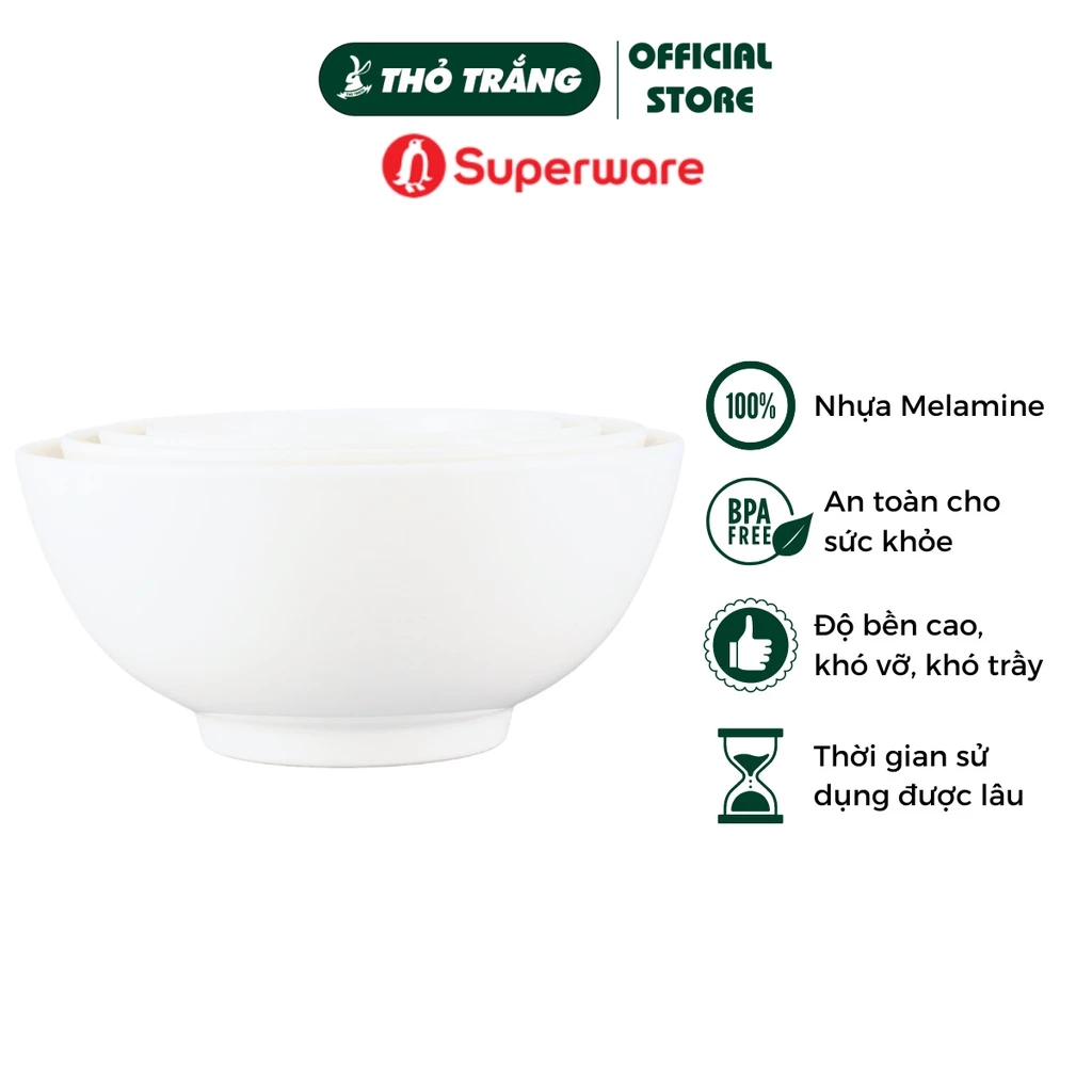 Tô nhựa tròn Melamine giả sứ cao cấp - Porceline