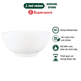 Tô nhựa tròn Melamine giả sứ cao cấp - Porceline