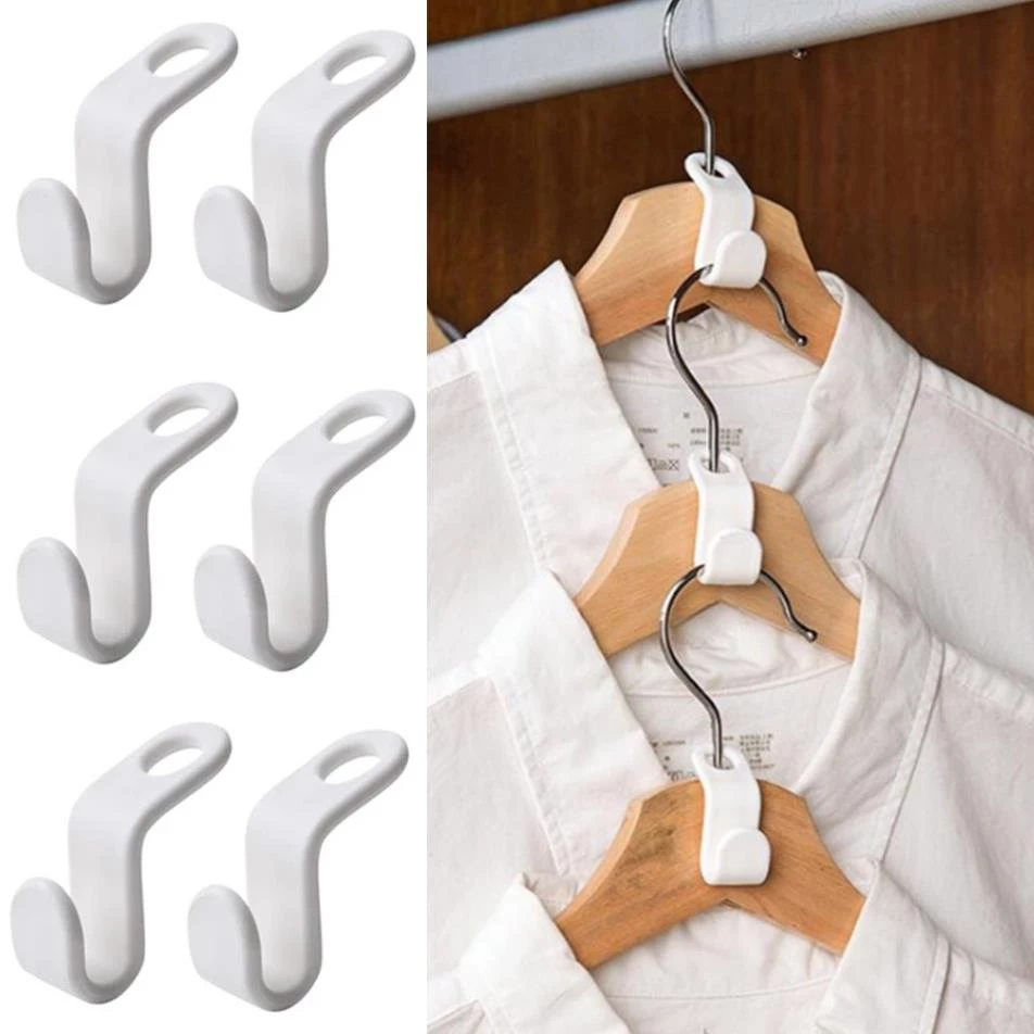 (Set 3) Đầu Nối Móc Treo Quần Áo Bằng Nhựa Đa Năng Tiết Kiệm Không Gian Tiện Lợi
