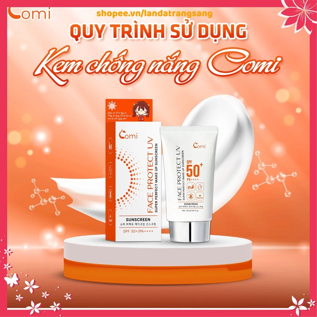 Kem Chống Nắng Dưỡng Trắng Nâng Tone Comi