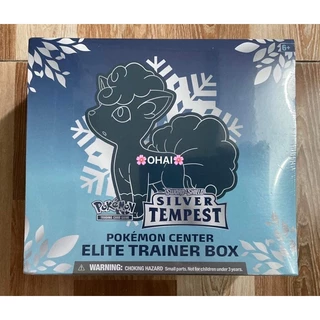 Hộp Thẻ Bài Elite Trainer Box Silver Tempest Phiên Bản Đặc Biệt 10 Pack