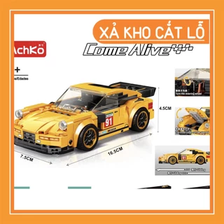 [hot] Bộ xếp hình Lego xe đua thể thao yellow car quá rẻ