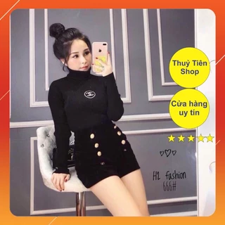 Quần Short Nhung Đính Cúc Mã 533 Hàng Quảng Châu