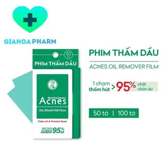 Phim thấm dầu Acnes Oil Remover Film hút sạch dầu, nhờn trên da, không làm trôi trang điểm, gói nhỏ tiện lợi [giấy, fim]