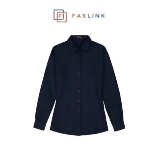 Áo Sơ Mi Nữ Basic vải modal siêu mát Faslink - Màu Xanh Navy