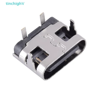 [Shngki] 10 Cái 2 Pin Micro USB Loại C Ổ Cắm Kết Nối USB 3.1 Type-C Nữ Jack Cắm Điện Dock Cho Cổng Sạc Điện Thoại Di Động [MỚI]