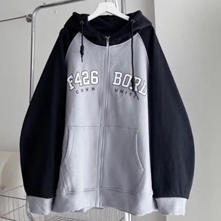 Áo khoác nỉ bông BORD 426 hoodie zip NÓN RỘNG unisex nam nữ (Ảnh thật/Có sẵn)