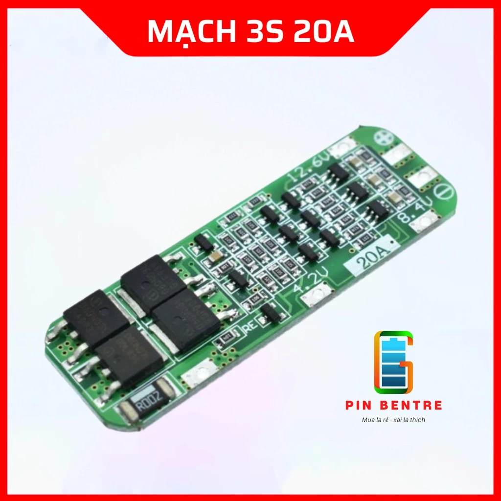 Mạch 3S 12,6V 20A sạc và bảo vệ Pin Li-ion nâng cao của BMS (AUTO Recovery 3.0) [PBT247]