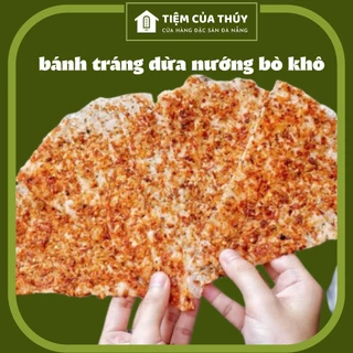 Bánh tráng dừa nướng bò khô [combo 4 bịch 16 cái] Đặc Sản Đà Nẵng