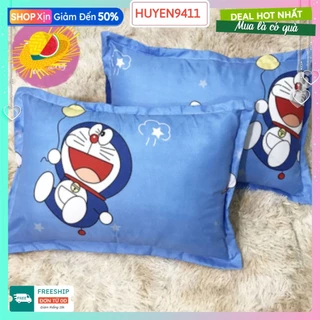 Vỏ Áo Gối Nằm Cotton poly,có chọn mẫu sẵn hàng-doremon đàn