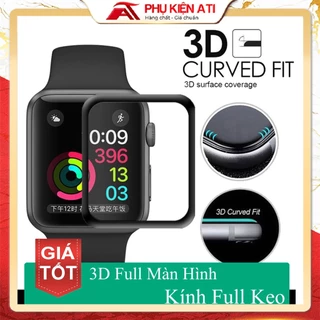 Dán cường lực Apple Watch Dẻo - Cứng full màn hình size 38 40 42 44 41 45 49 MM Loại Tốt - 5D Apple Watch