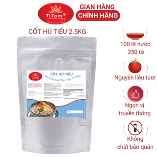 Gia vị nấu hủ tiếu nêm sẵn Titom túi 2.5kg dùng nấu nước lèo hủ tiếu