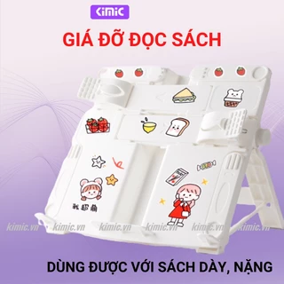 Giá đỡ sách để bàn KIMIC, Kệ đọc sách dày nặng trang trí decor bàn học, ngồi học đúng tư thế chuẩn