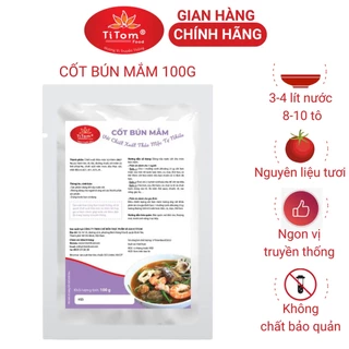 Gia vị nấu bún mắm nêm sẵn Titom gói 100g dùng nấu nước lèo bún mắm lẩu mắm