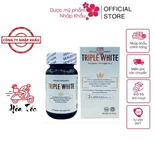 HÀNG NHẬP KHẨU - Viên Uống Triple White Trắng Sáng Da Chống Nắng Giảm Thâm Sạm Nám Chống Lão Hóa TRIPLEWHITE/VITAMIN