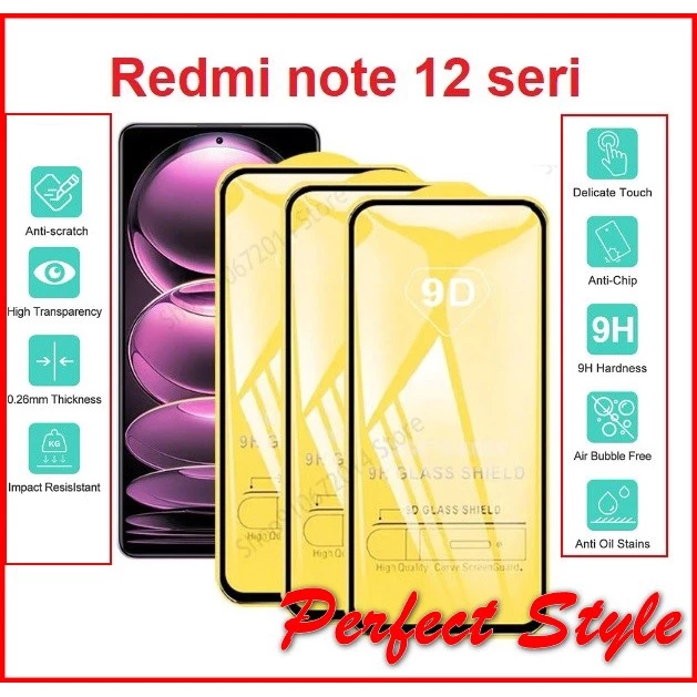 Cường lực Full màn Xiaomi Redmi note 12 12s 4g 5g Note 12 pro / plus / Explorer Note 12 Speed / Note 12 Turbo