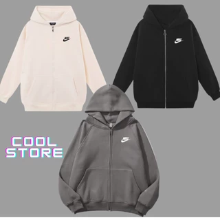 Áo khoác nỉ hoodie zip NIKE trẻ trung vải nỉ dày dặn , chất nỉ siêu mịn hàng cao cấp chuẩn form , chính hãng COOL STORE