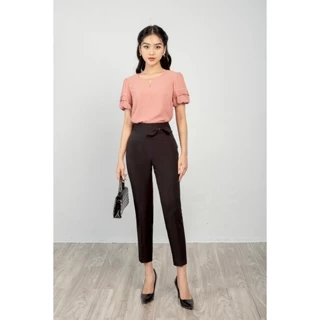 Quần baggy, đai kẹp nơ MMOutfit M-QU061221093