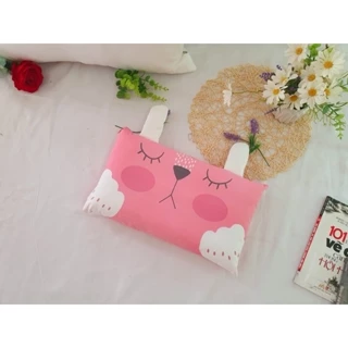 Gối trẻ em cotton 100% size 30x50 cm, gối cho bé đi học mẫu giáo mầm non hay ở nhà